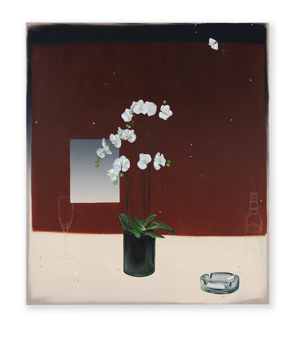 Soft petals, 2023, Oil on linen, 110 x 95 cm