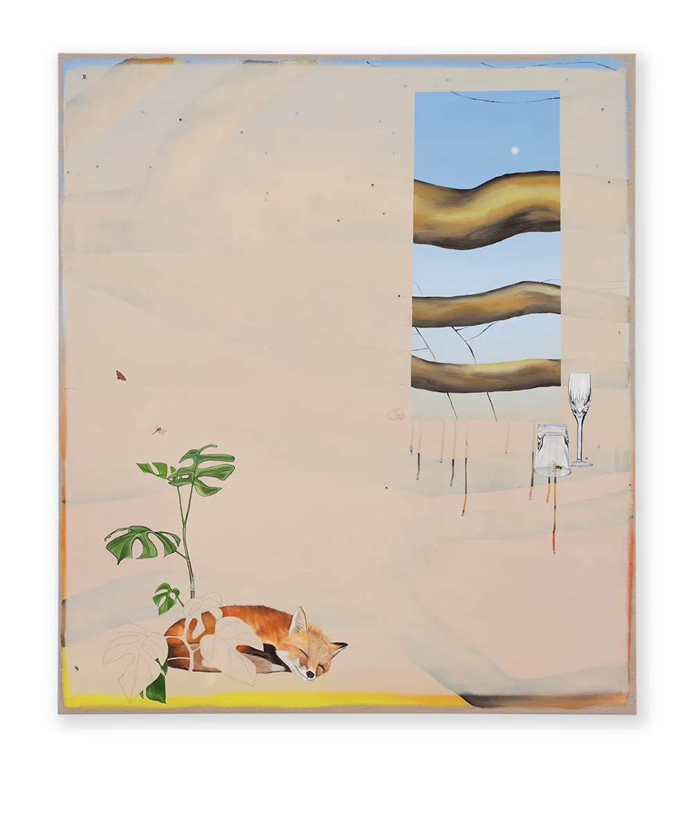 Urban menace, 2023, Oil on linen, 160 x 140 cm